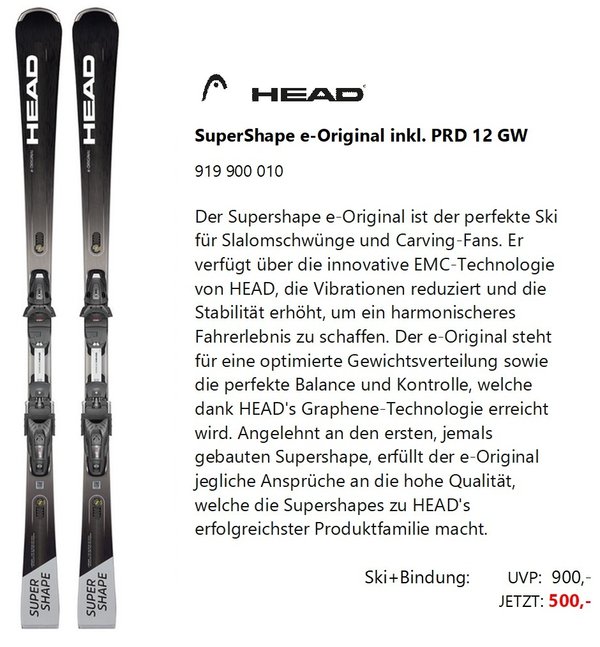 Head SuperShape E-Original PRD 12 GW