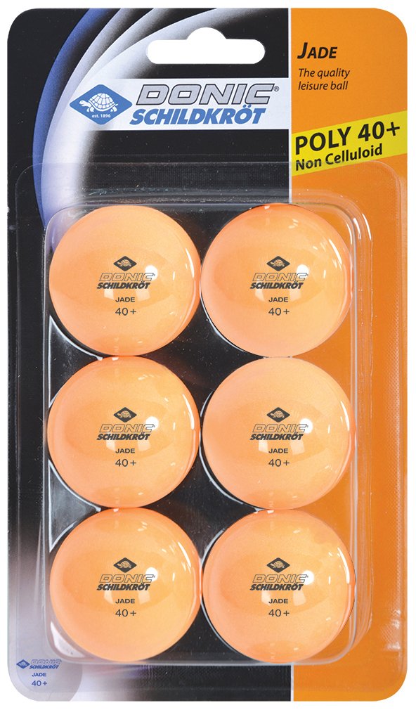 Donic Jade 6er Set Tischtennisbälle orange