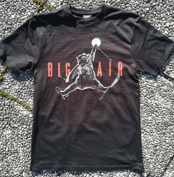 UPSTAR  Herren T-Shirt  "Big Air Bär"  Nebelhorn Allgäu