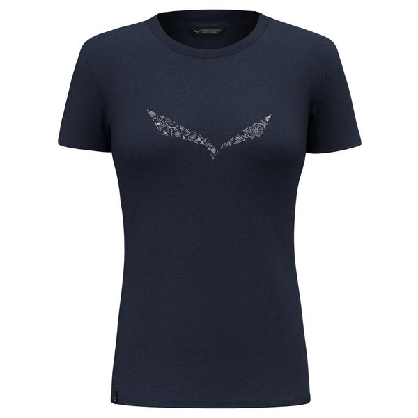 SALEWA Solid Dri-Release Damen T-Shirt, premium navy