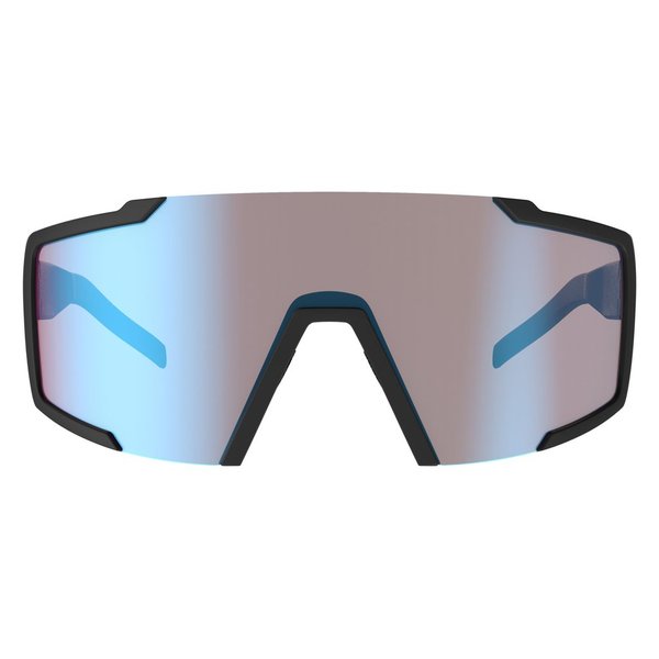 SCOTT Shield Sportbrille, black matt/blue chrome
