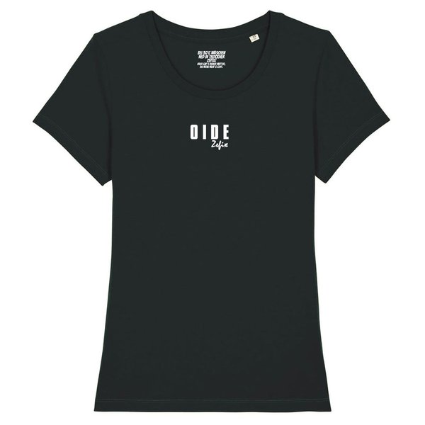 DATSCHI TRACHTEN Damen T-Shirt "OIDE" black white