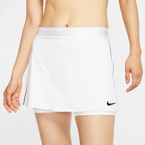 Nike Court Dri-Fit Damen Tennisrock, white