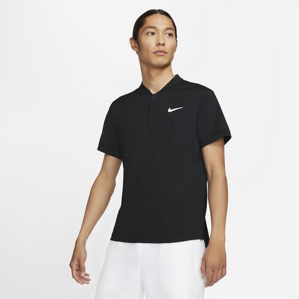 NIKE Court Dri-Fit Herren Tennis Poloshirt, black