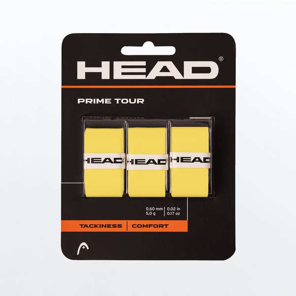 HEAD Prime Tour Tennis Overgrip, yellow