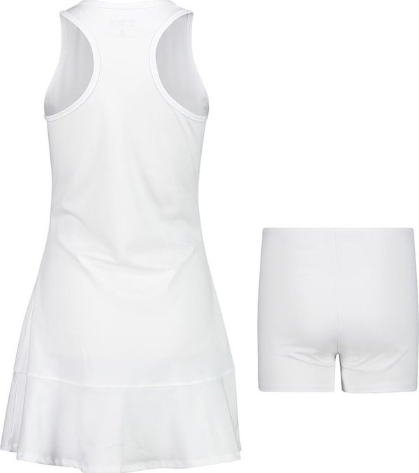 CMP Damen Tennis Kleid 2in1, bianco