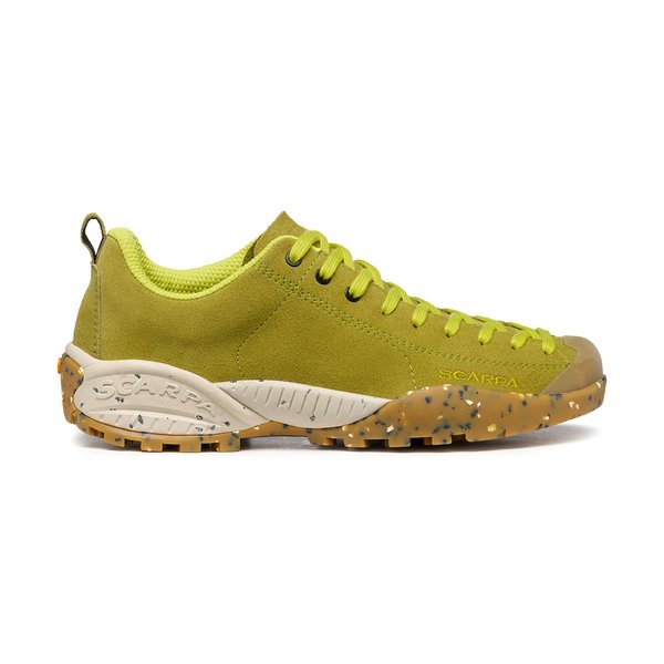 SCARPA Mojito Planet Suede Recycling Damenschuh, golden lime