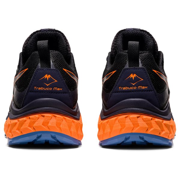 ASICS Trabuco Max Herren Trailrunning Schuh, black/shocking orange