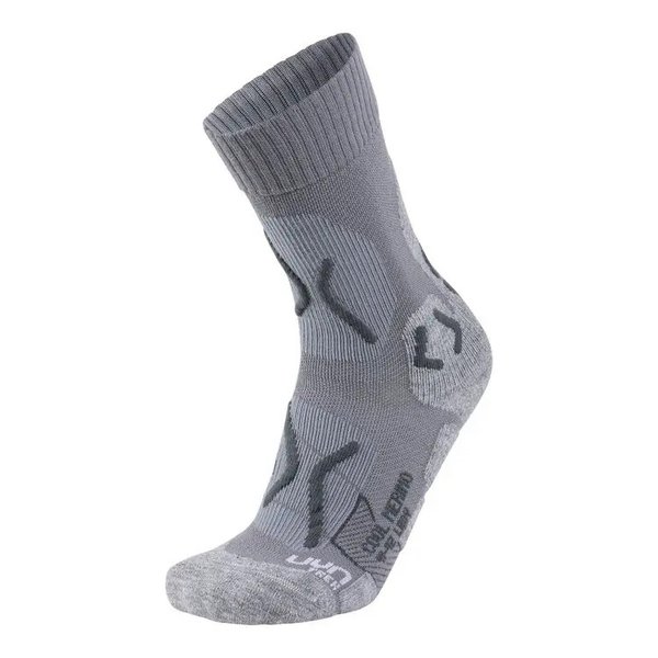 UYN Damen Cool Merino Trekking Socken, light grey/pearl grey