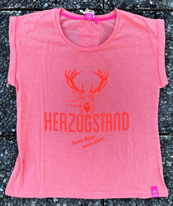 SALZHAUT Damen T-Shirt "Herzogstand" coral
