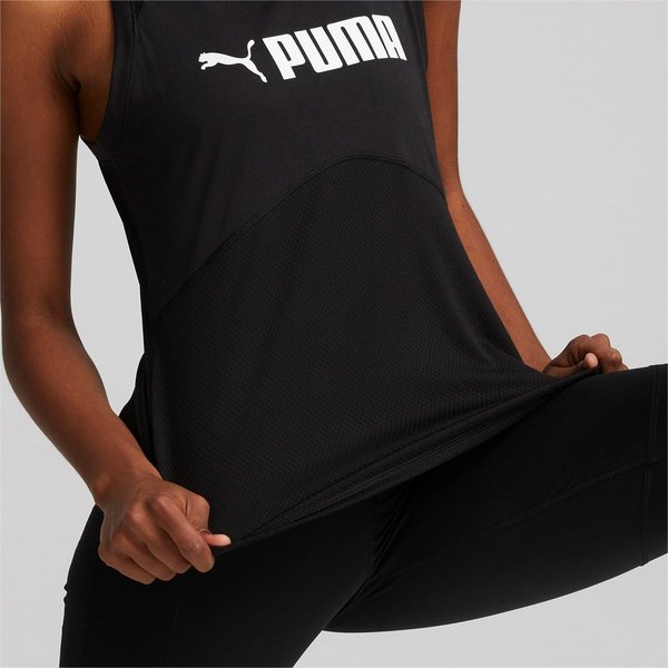 PUMA Fit Logo Trainings-Tank-Top Damen, black
