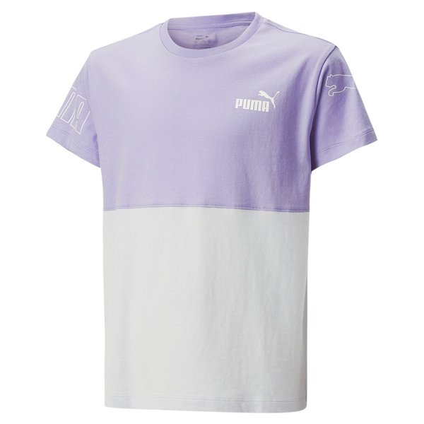 PUMA Power Colorblock Kinder Shirt, vivid violet