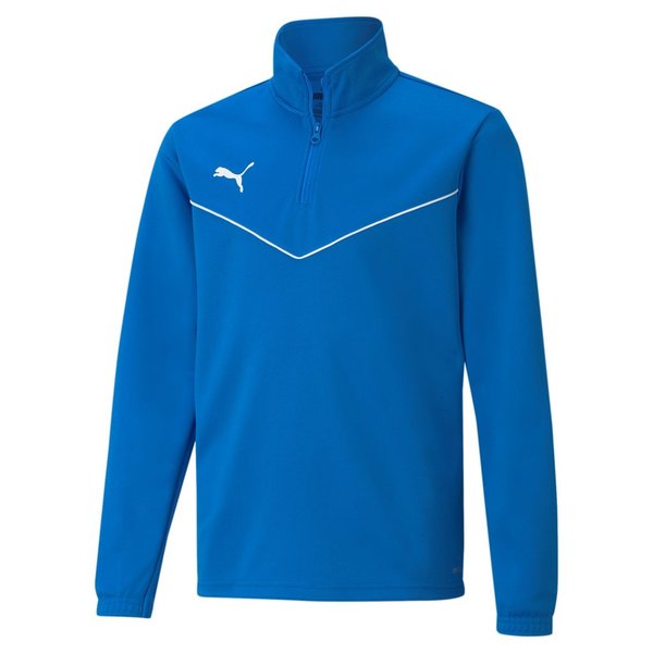 PUMA TeamRISE Half-Zip Jugend Fußball Pullover, electric blue