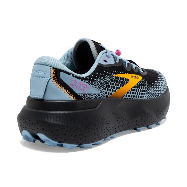 BROOKS Caldera 6 Damen Trailrunning Schuhe, black/blue/yellow