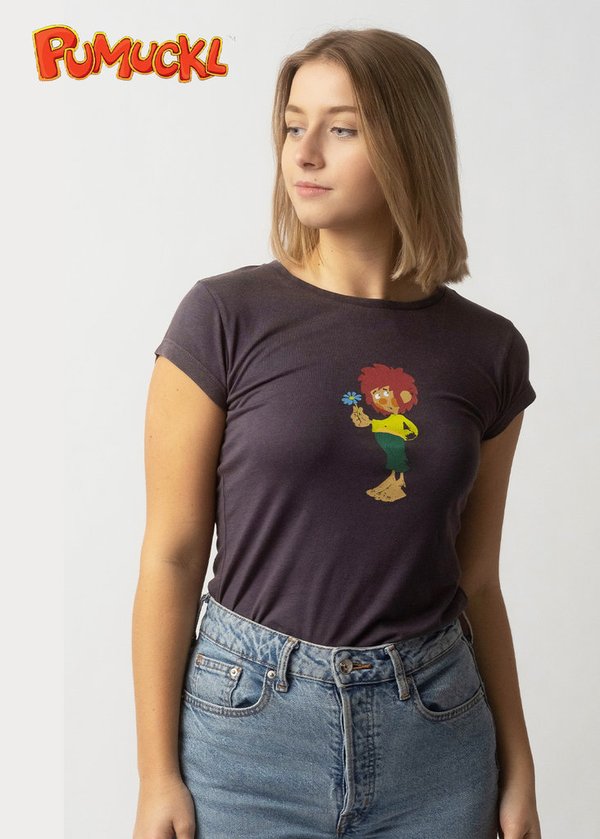 BAVARIAN CAPS Damen Shirt "Pumuckl Blume" graphit