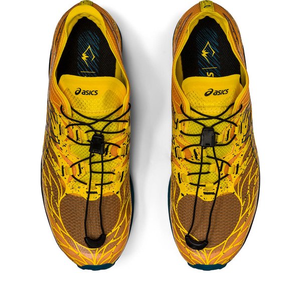 ASICS FujiSpeed Herren Trailrunning Schuhe, golden yellow/ink teal