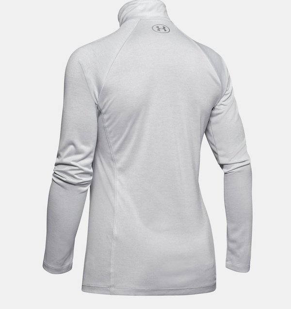 UNDER ARMOUR Damen Tech™ Twist ½ Zip Shirt, halo gray