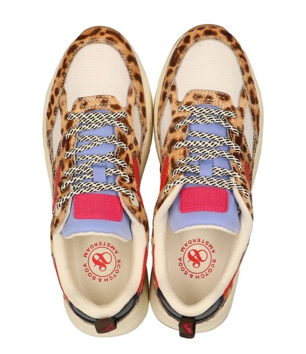 SCOTCH & SODA Celest Damen Sneaker, leopard multi