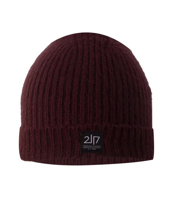 2117 Hemse Knitted Cap Mütze, dark plum