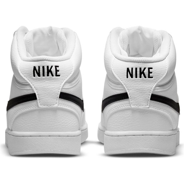 NIKE Court Vision Mid Herren Sneaker, white/black