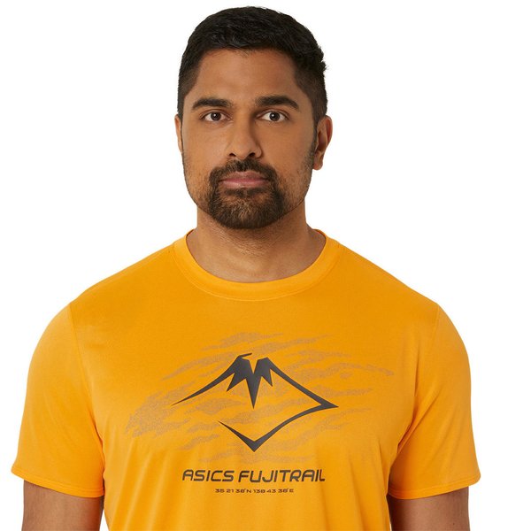 ASICS Fujitrail Logo Herren Shirt, fellow yellow